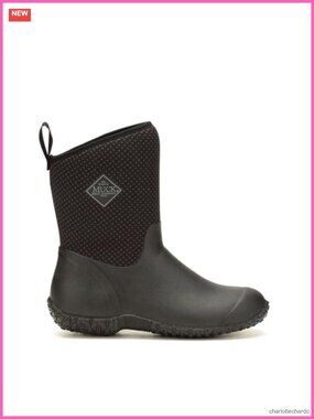 Women's Waterproof Mid-Calf Ankle Boot Rubber Sole Pull-On